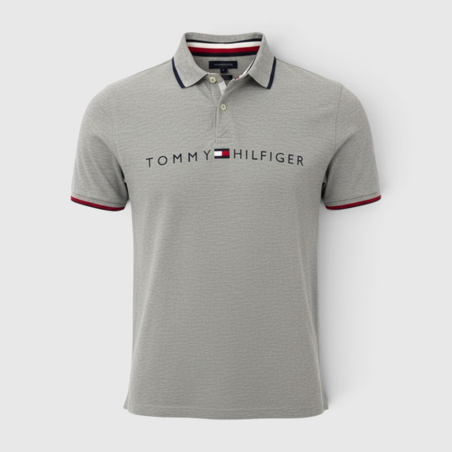 Tommy Hilfiger Ανδρικό Γκρι Polo Μπλουζάκι / Pre-Owned